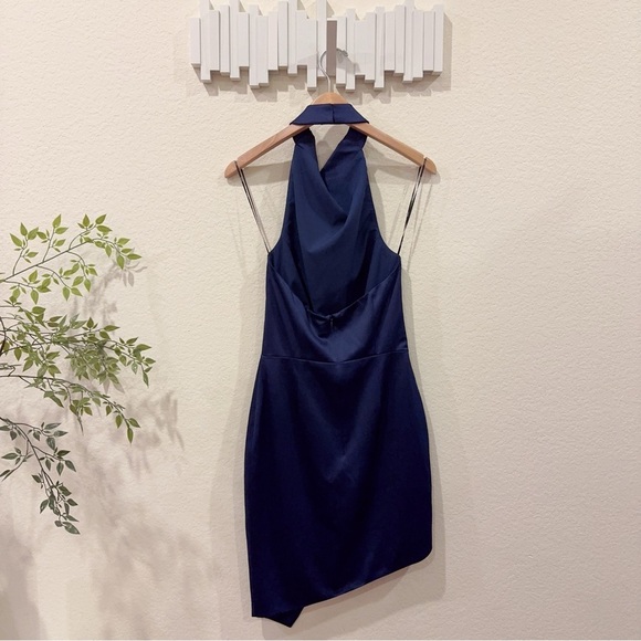 Elliatt Camo Halter Backless Satin Mini Dress Size Small NWT - Picture 7 of 9